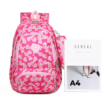 Melody Schooltas met etui Roze