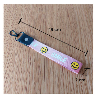 Keycord Smile Roze