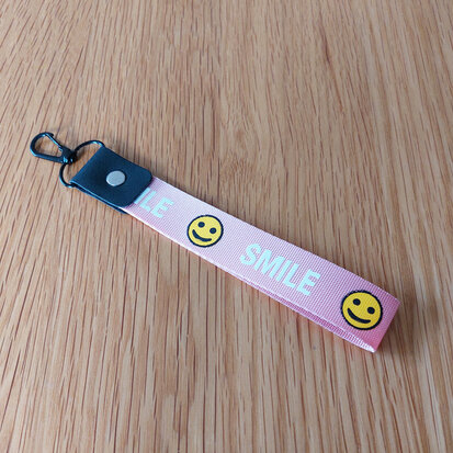 Keycord Smile Roze