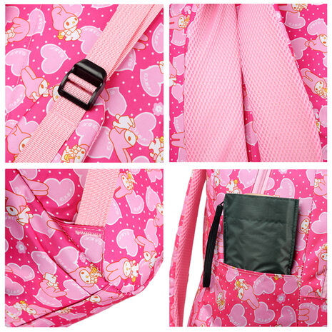 Melody Schooltas met etui Roze