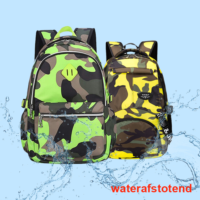 Rugzak Camo Green Camouflage Rugtas Schooltas Stoere Kinderrugzak